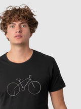 Daniel Black T-Shirt with bike print | Re-bello