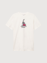 Stockholm Fallen Skier T‑Shirt – Off‑White | Dedicated