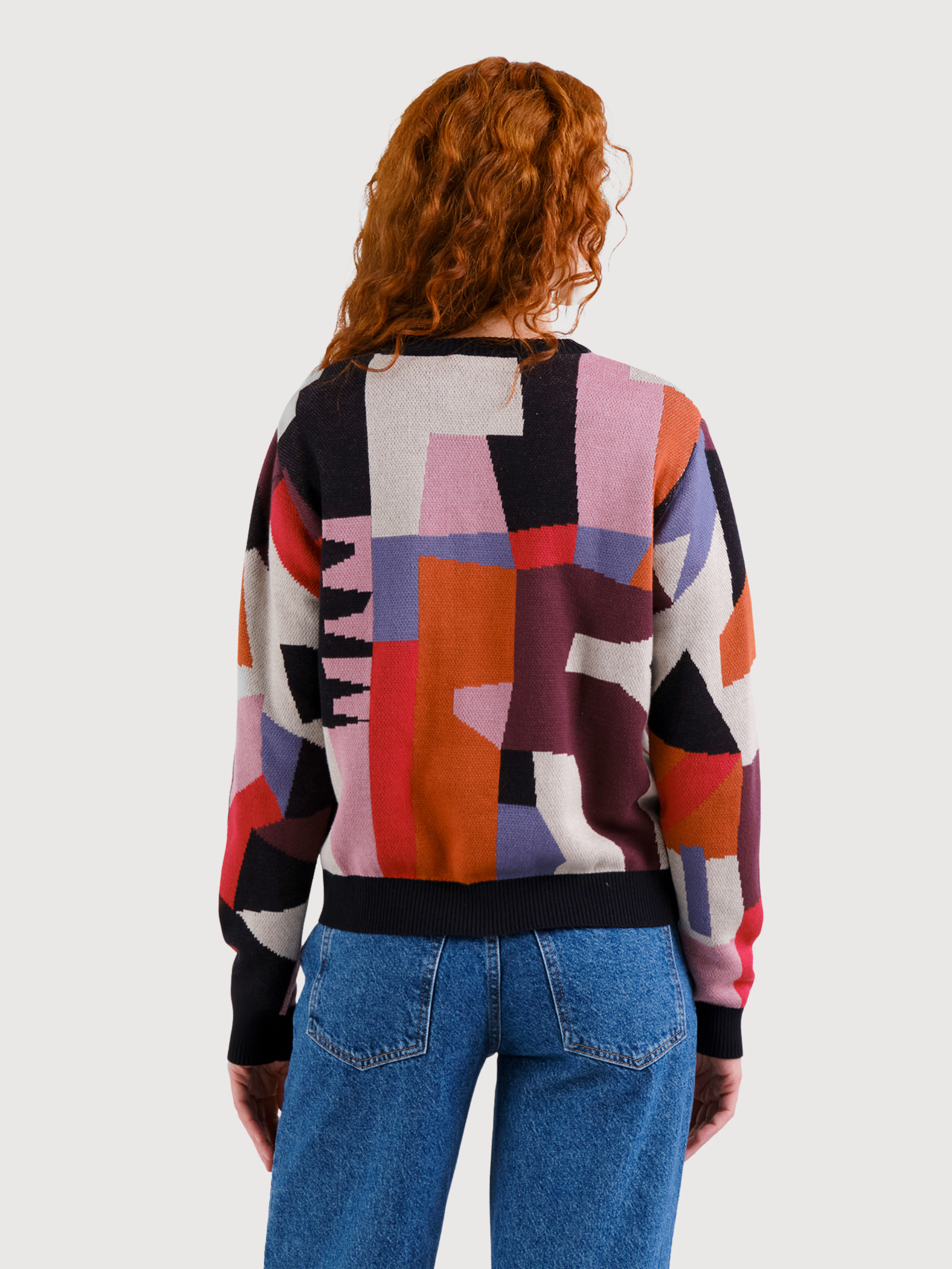 Maglione Arendal Abstract Multicolor Cotone | Dedicated