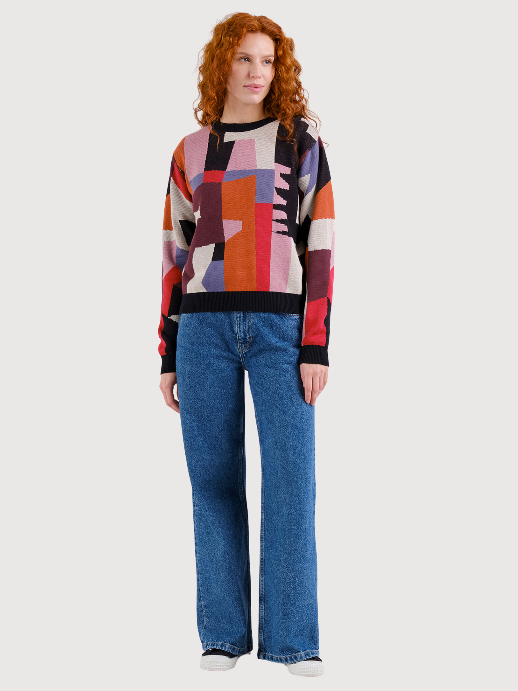 Maglione Arendal Abstract Multicolor Cotone | Dedicated
