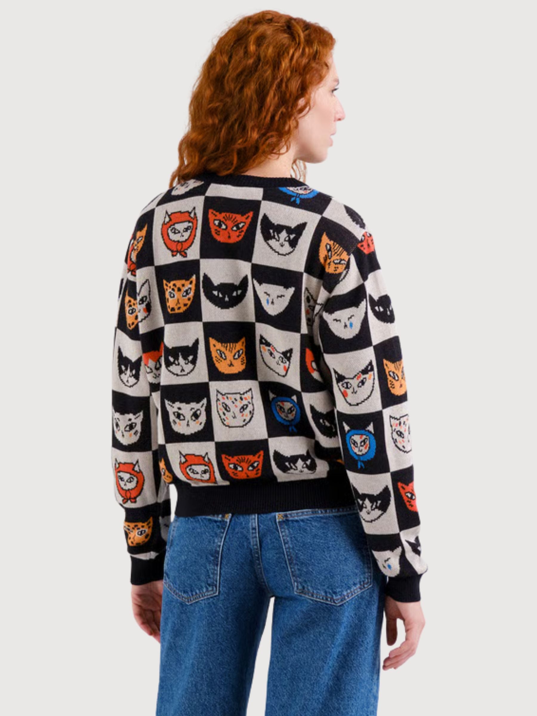 Pullover Arendal Cats Multicolour | Dedicated
