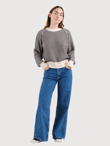 Pullover Bubble Husie nero e bianco | Dedicato