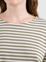 Langarmshirt Humledal Streifen Grün | Dedicated