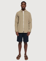 Shirt Corduroy Man LightKhaki Gots Cotton | Mazine