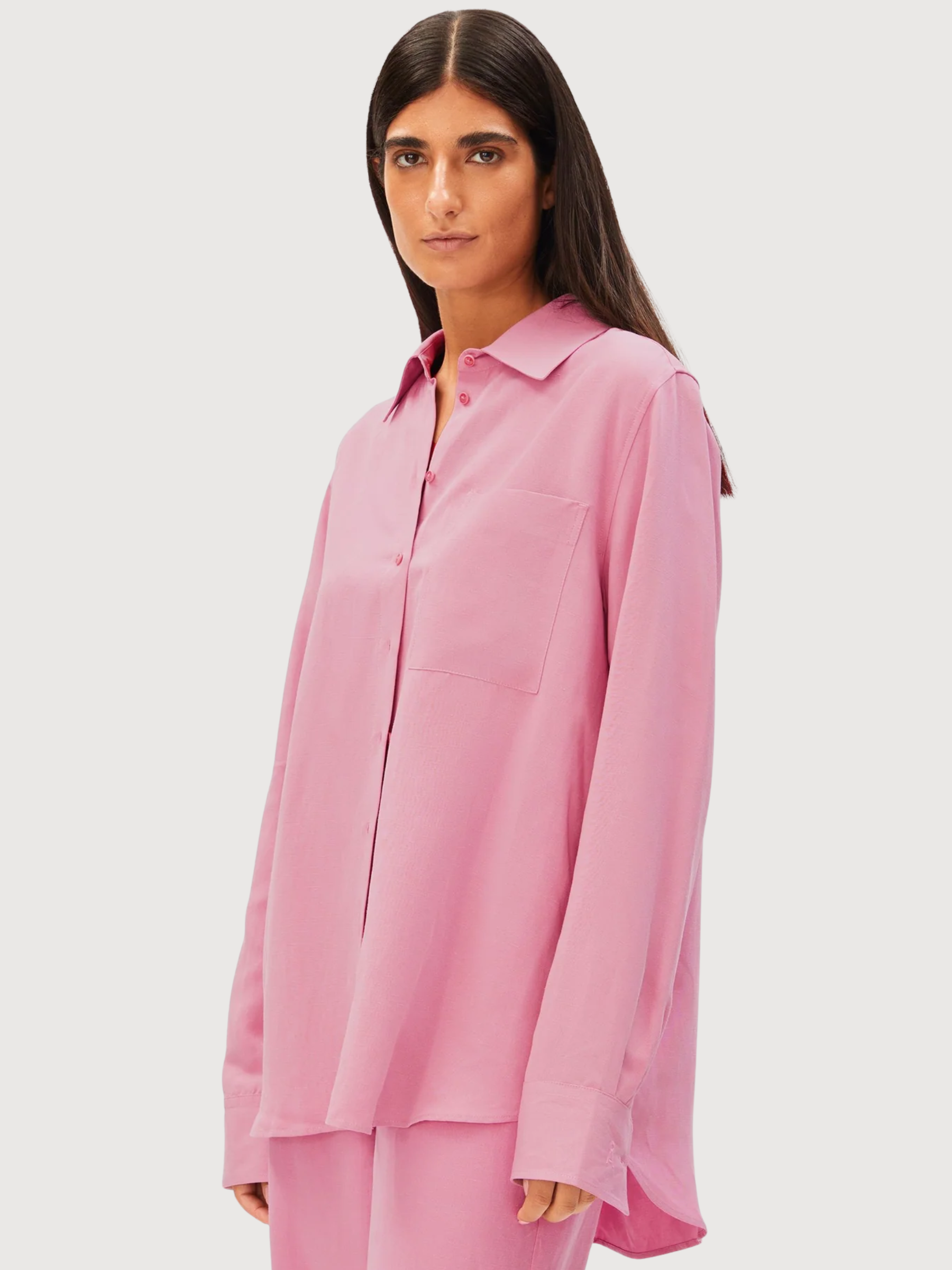 Blouse Linen Blend Washed Berry | Armedangels