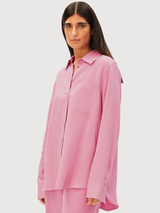 Blouse Linen Blend Washed Berry | Armedangels