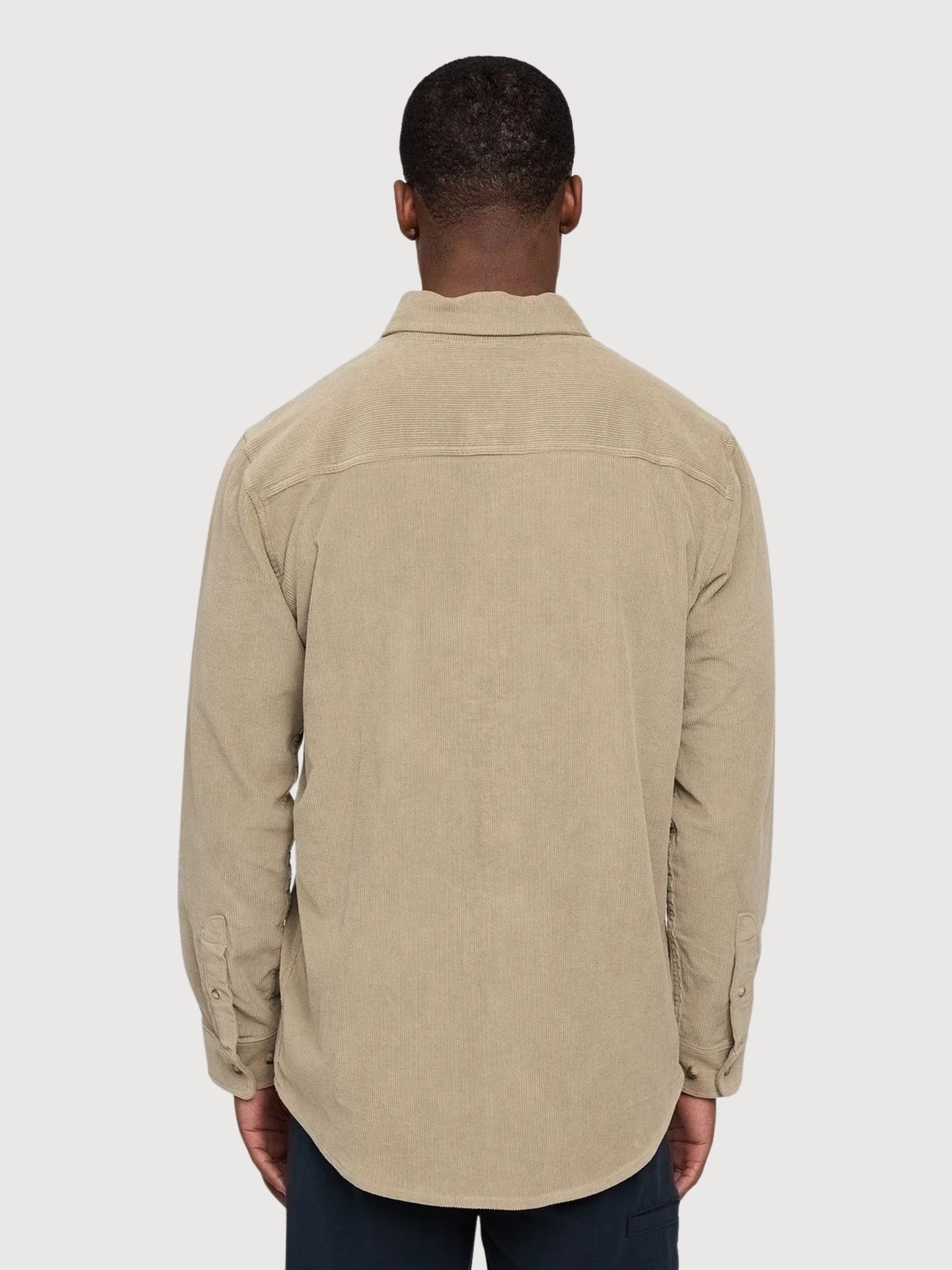 Shirt Corduroy Man LightKhaki Gots Cotton | Mazine