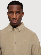 Shirt Corduroy Man LightKhaki Gots Cotton | Mazine