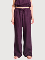Linen Pants Sjov Cherry Lacquer | Jan N June
