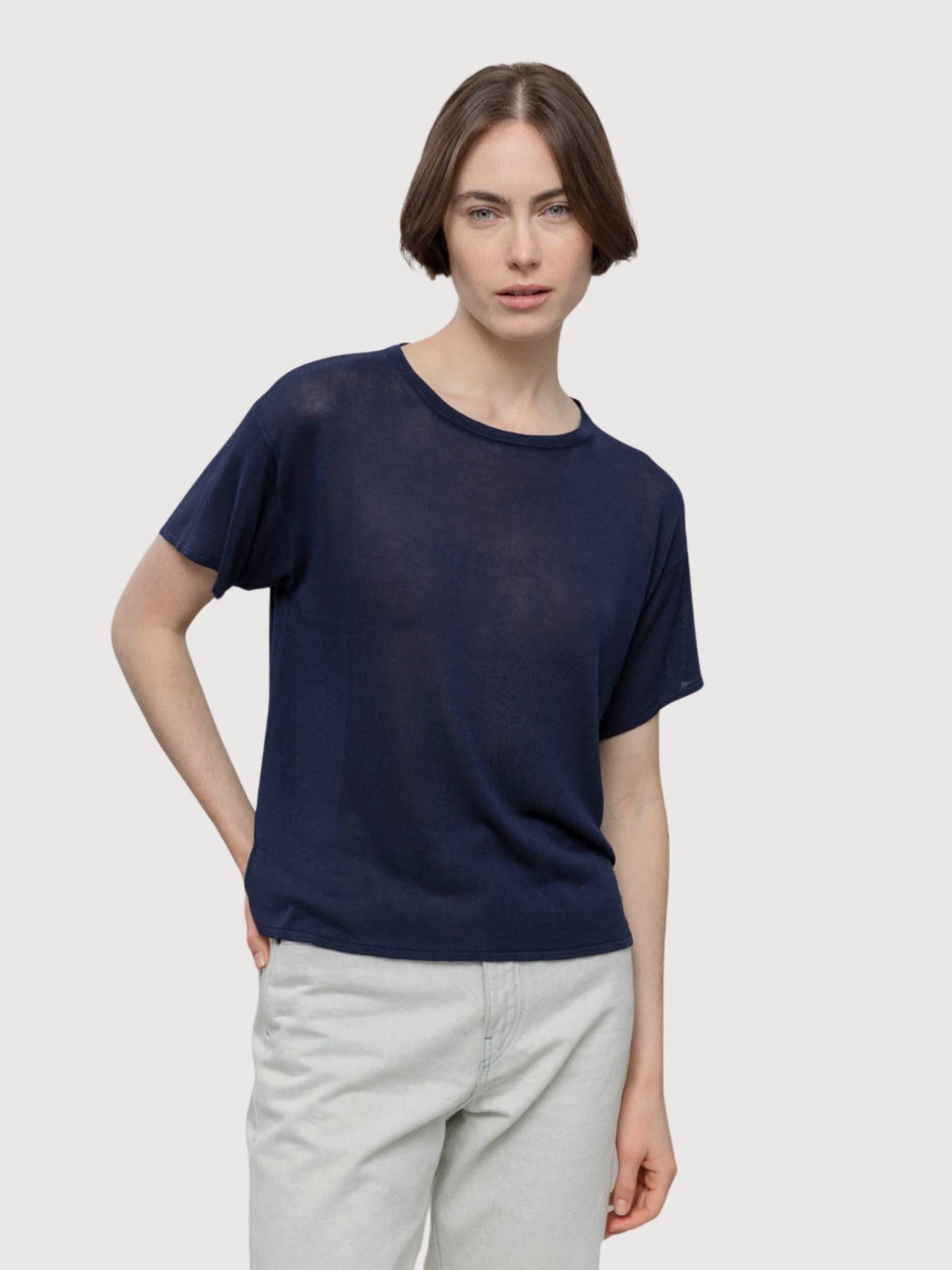 T-Shirt Virginia Donna Viscosa Blu Mora | Rifo