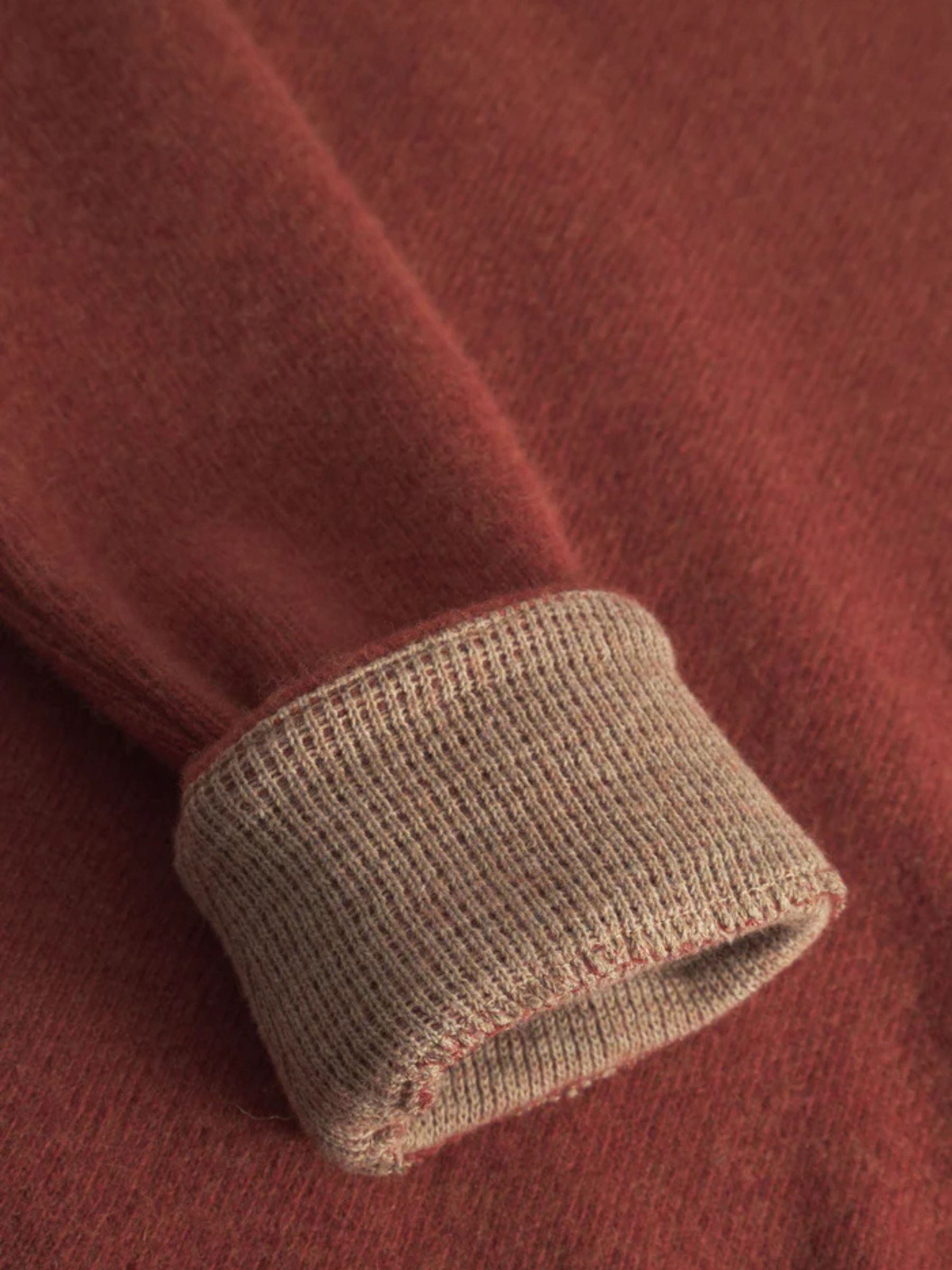 Pullover Nicoletta Wolle Dunkelrot | Stapf