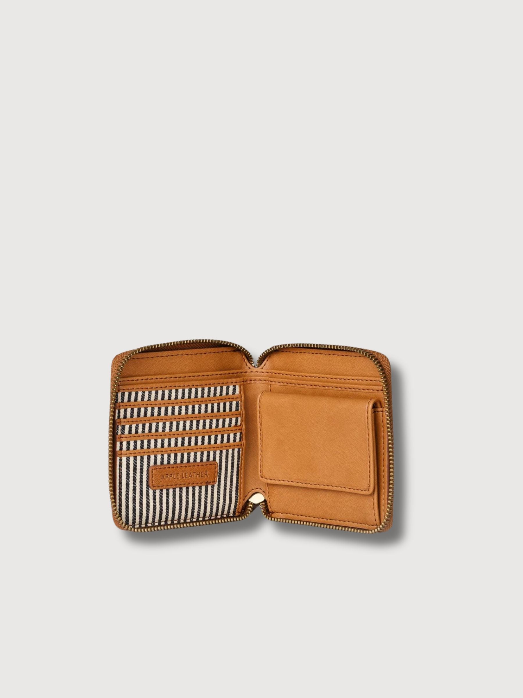 Portafoglio Sonny Square in Appleskin Cognac | O My Bag