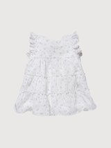 Vestito da bambina in cotone biologico bianco | People Wear Organic