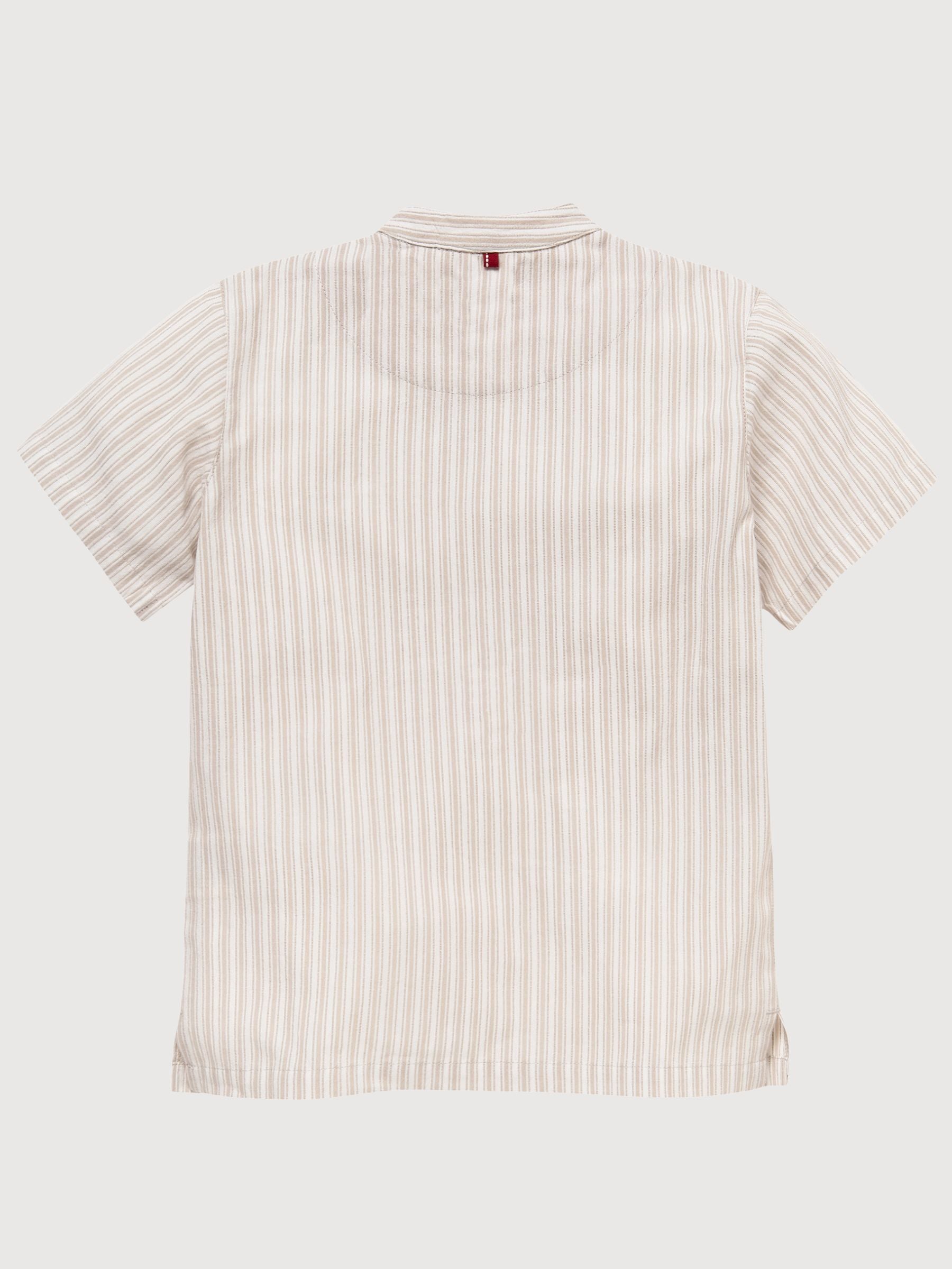 Camicia a righe beige per bambini | People Wear Organic