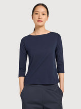 U-Boot Shirt mit 3/4 Arm GOTS Midnight | Lanius