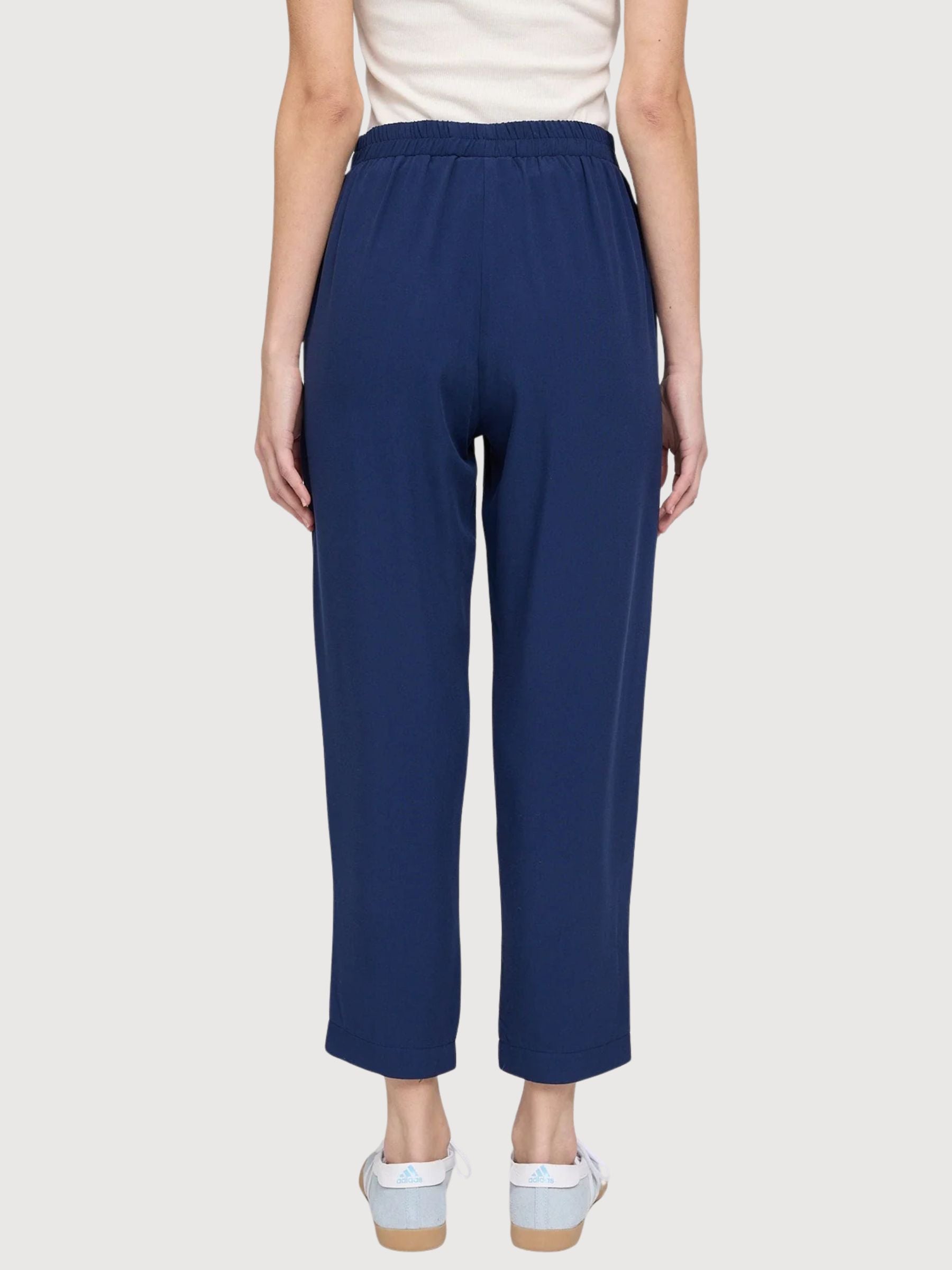 Gerade geschnittene Viskosehose für Damen, Indigo | Mazine