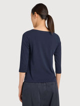 U-Boot Shirt mit 3/4 Arm GOTS Midnight | Lanius