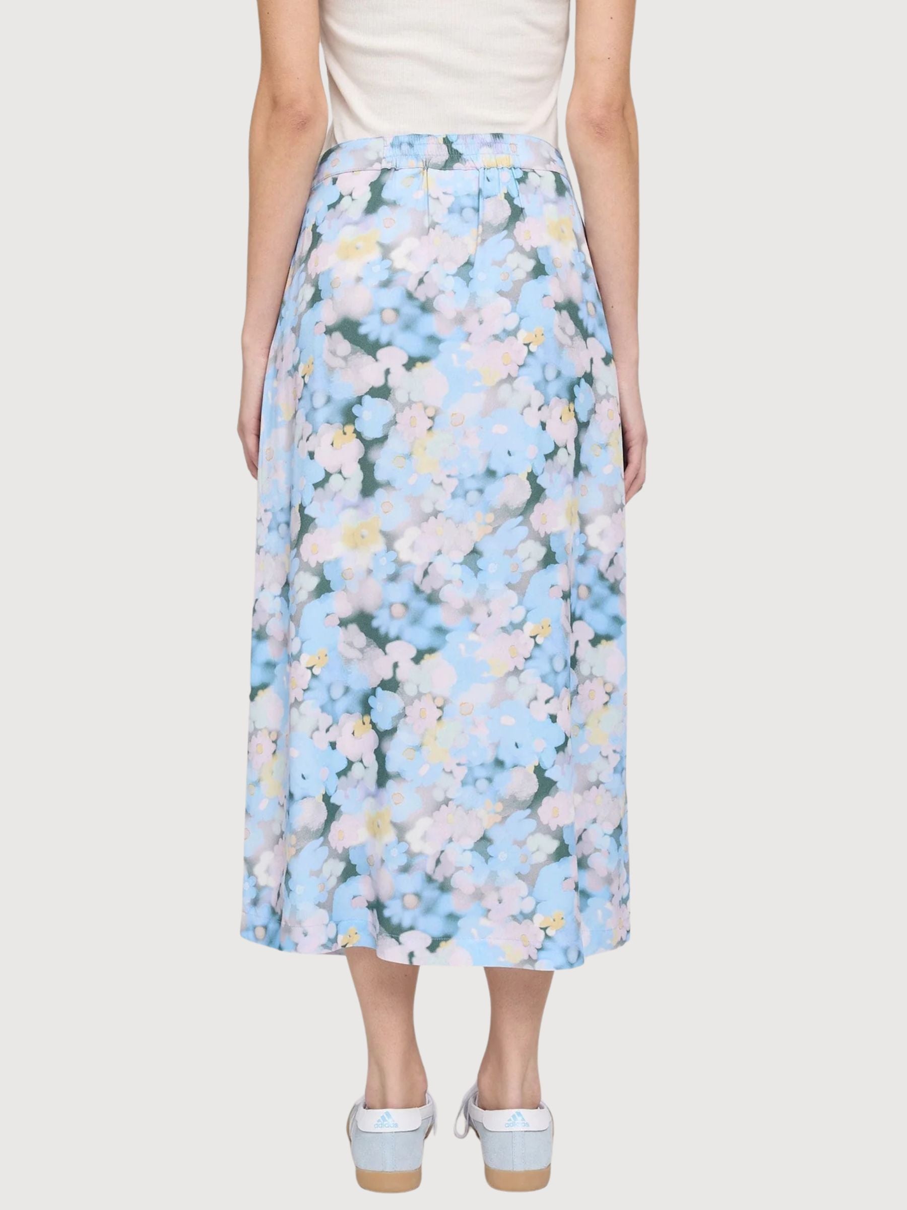 Skirt Printed Bias-Cut Viscose Multicolor | Mazine