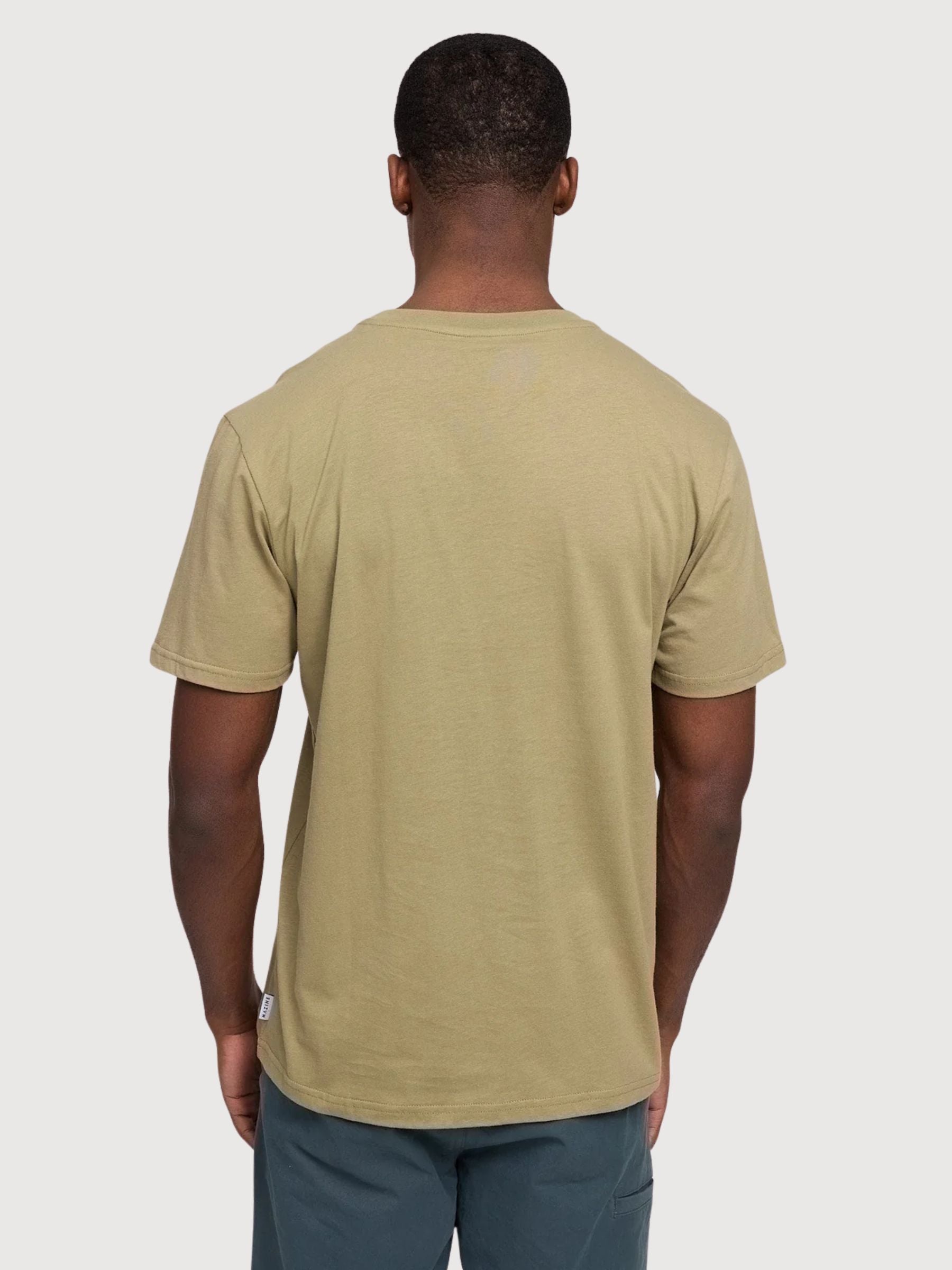 TShirt Chest Pocket Man Olive Gots Cotton | Mazine