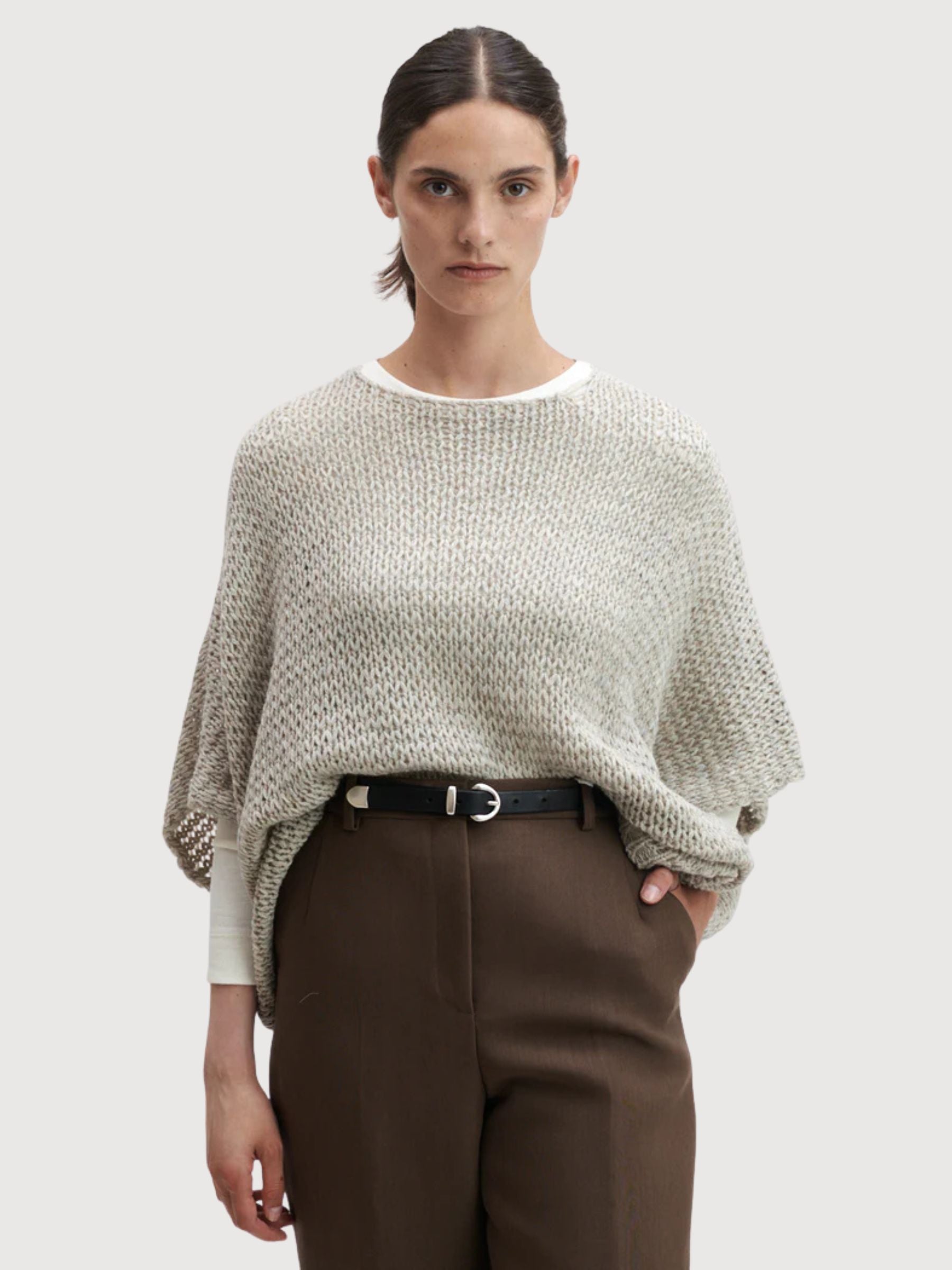 Pullover Irmgard Donna Natura Lana Vergine | Stapf