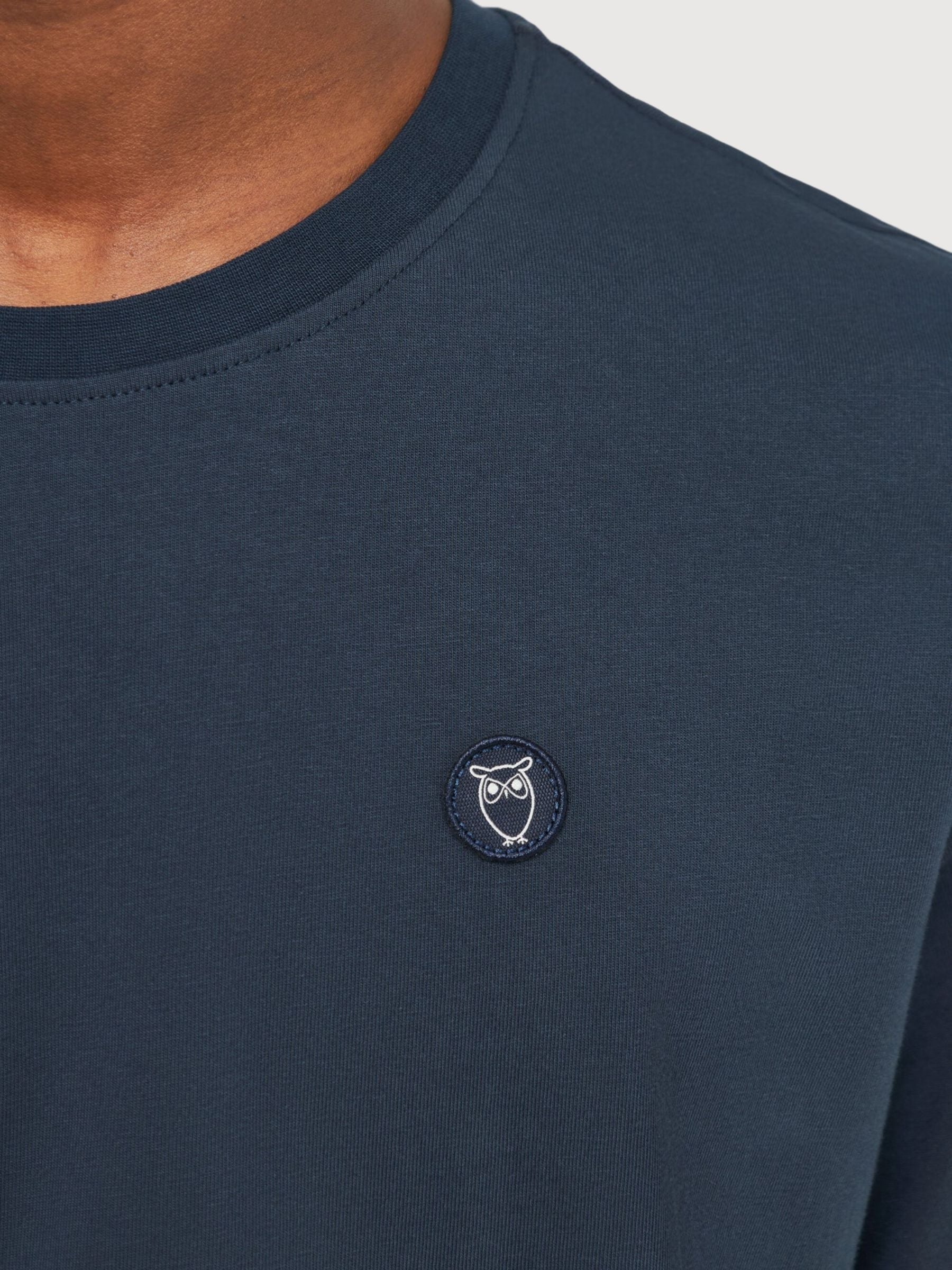 T-shirt Regular Blu Navy Uomo | Knowledge Cotton Apparel