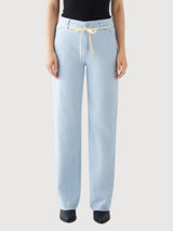 Denim-French Pocket Dew Flared Soft Woman | Dawn