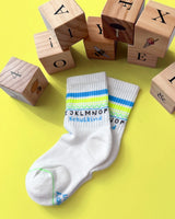 Socks ABC Neon Lemon Kids | Ooley