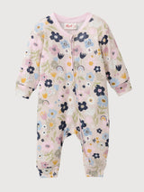 Neugeborenen-Body mit Blumenmuster  | People Wear Organic
