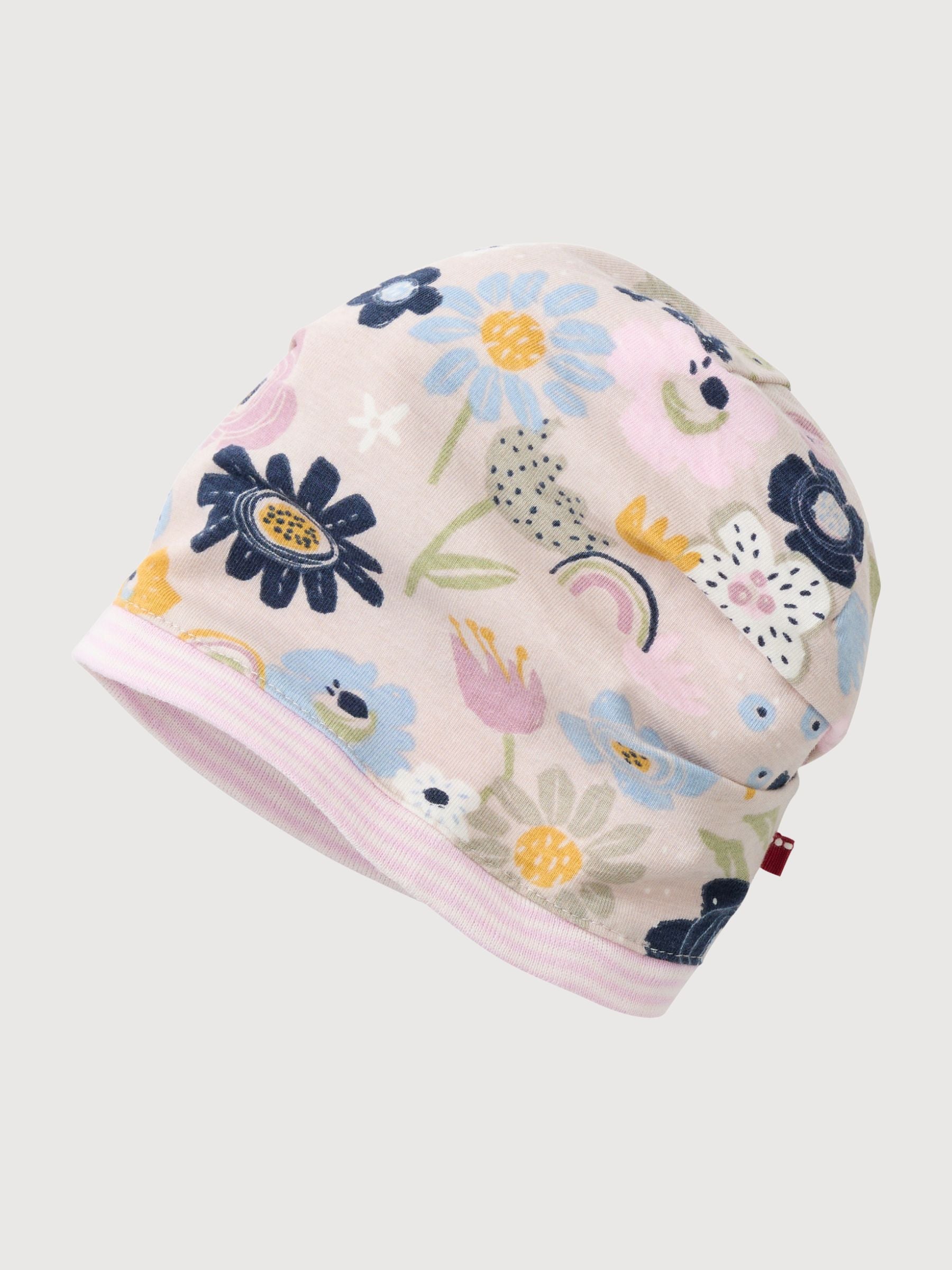 Beanie Flowers Pink Baby | People Wear Organic