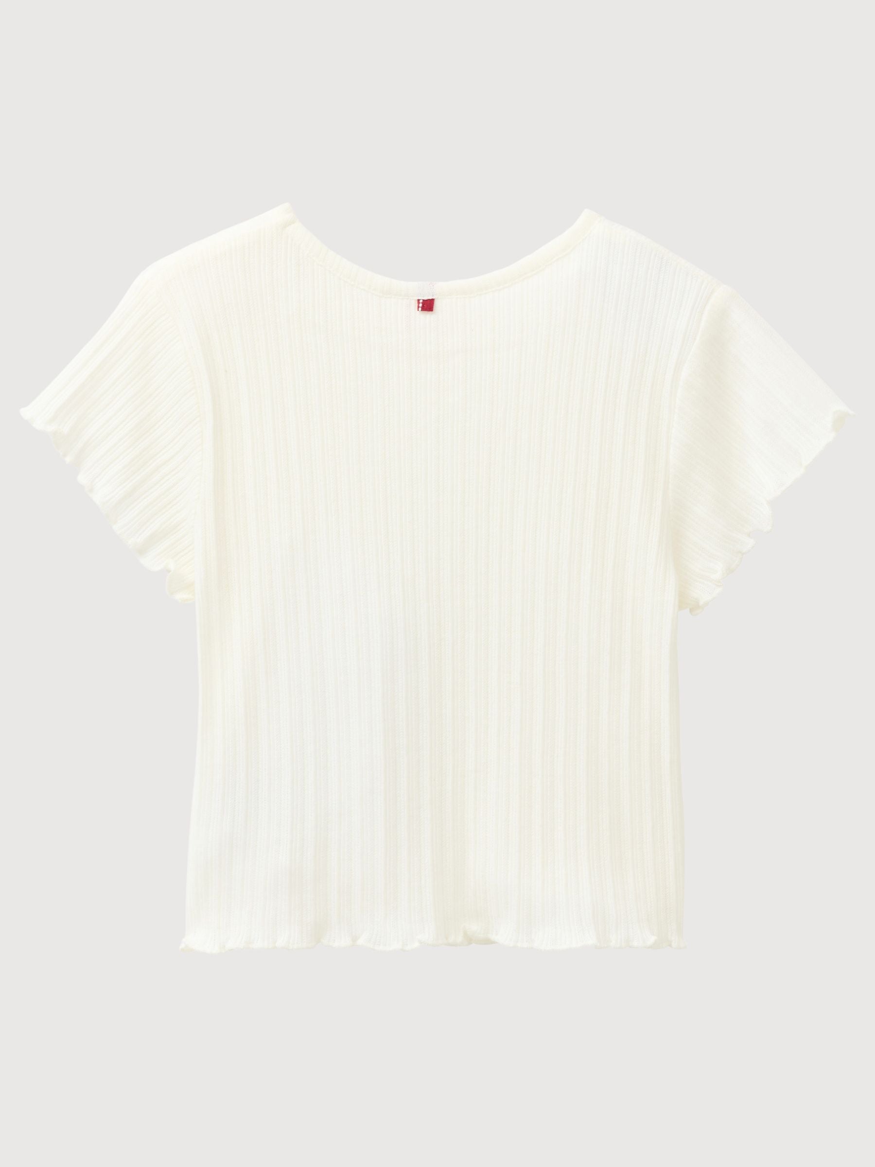 T-shirt White Kids Girl | People Wear Organic