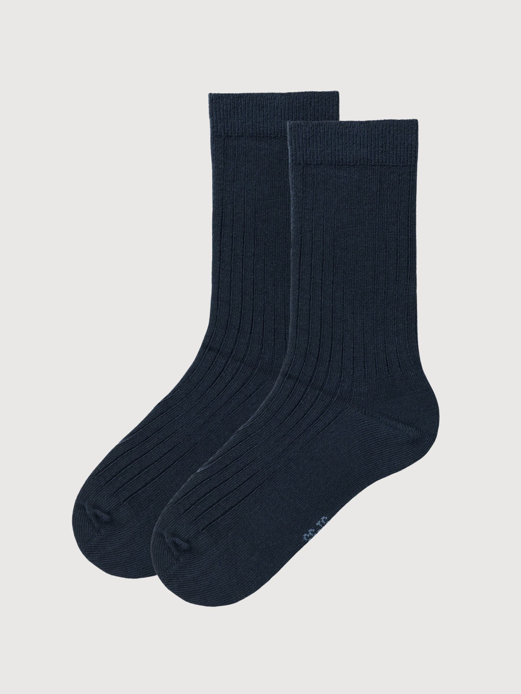 2 Packs Socks Dark Blue | People Wear Organic
