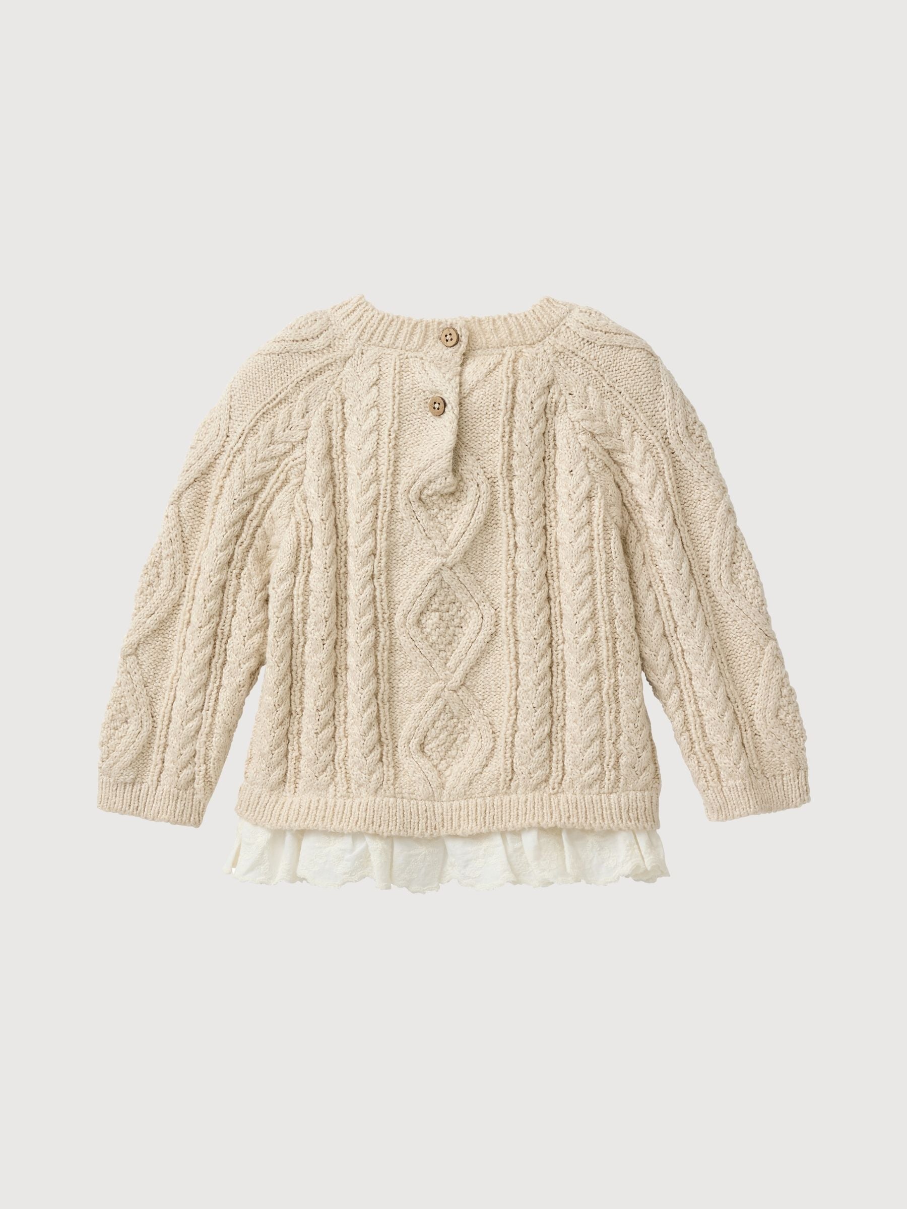 Strickpullover GOTS Natur | People Wear Organic