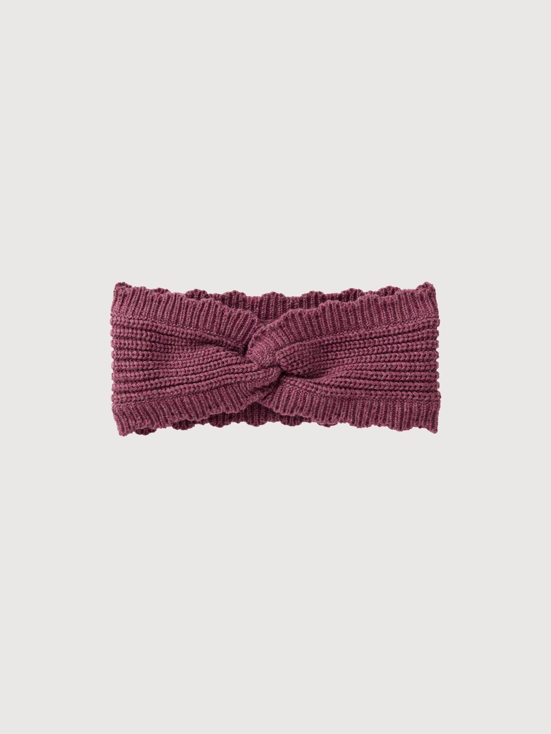 Knitted hairband GOTS Blackberry Melange | People Wear Organic