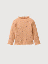 Long-sleeved shirt with stand-up collar GOTS | People Wear Organic