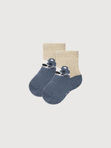 2er-Pack Frottee-Socken GOTS Indigoblau mix | People Wear Organic