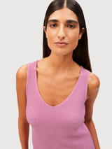 Dress Linen Blend Knit Washed Berry | Armedangels