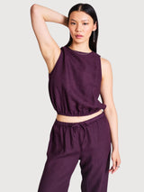 Linen Pants Sjov Cherry Lacquer | Jan N June