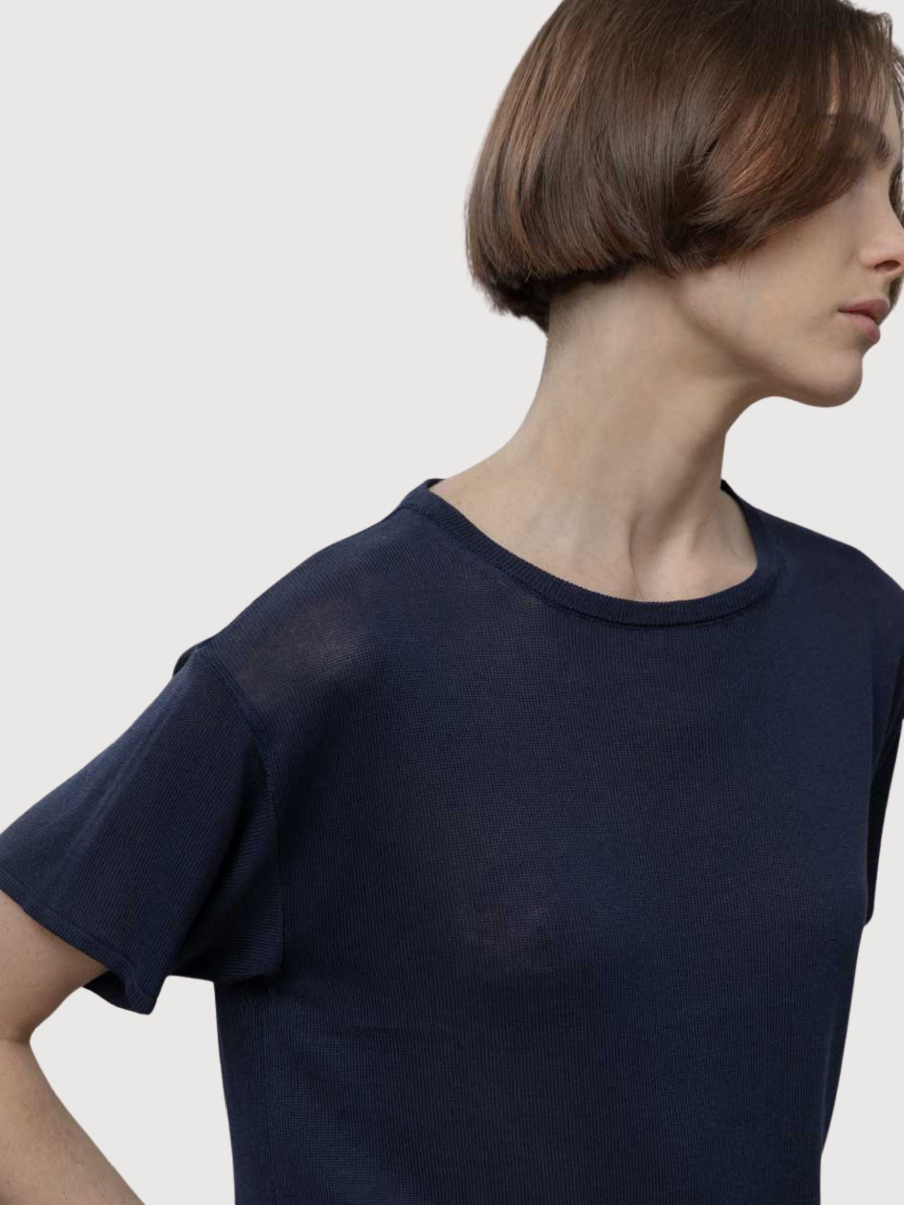 T-Shirt Virginia Donna Viscosa Blu Mora | Rifo
