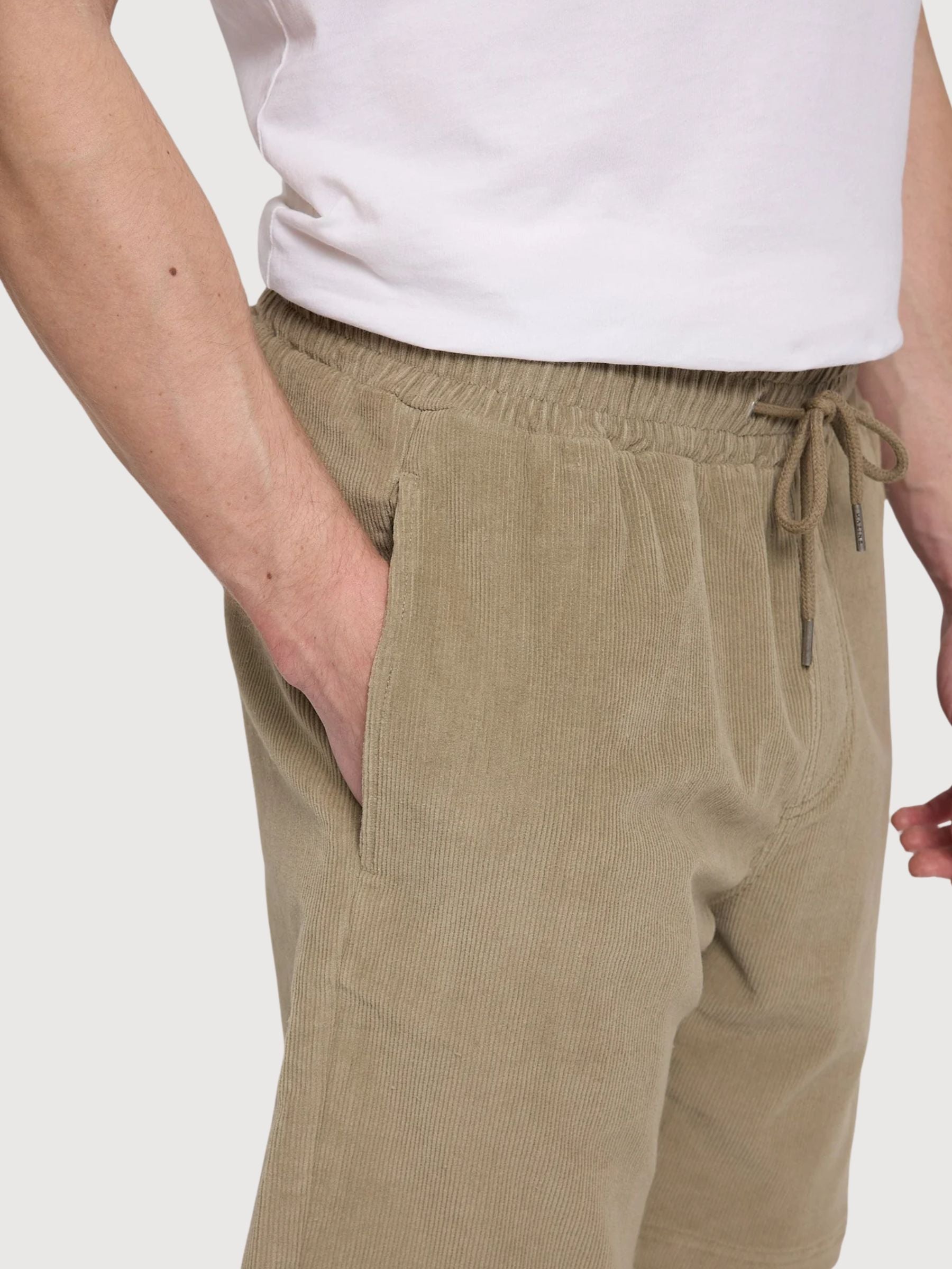 Shorts Corduroy Pull-on Man Light Khaki | Mazine