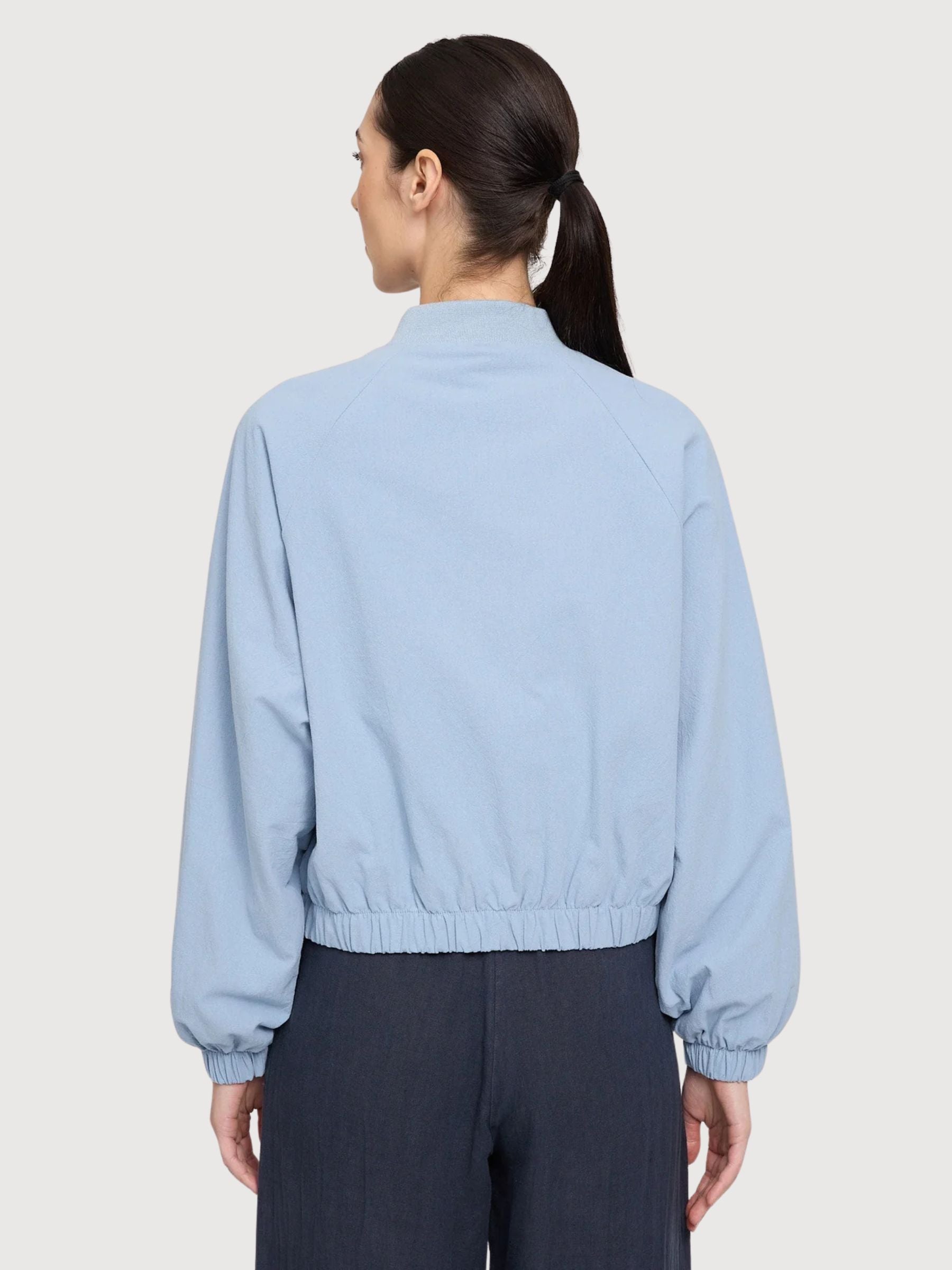 Jacket Bomber Short Coton Woman LightBlue | Mazine