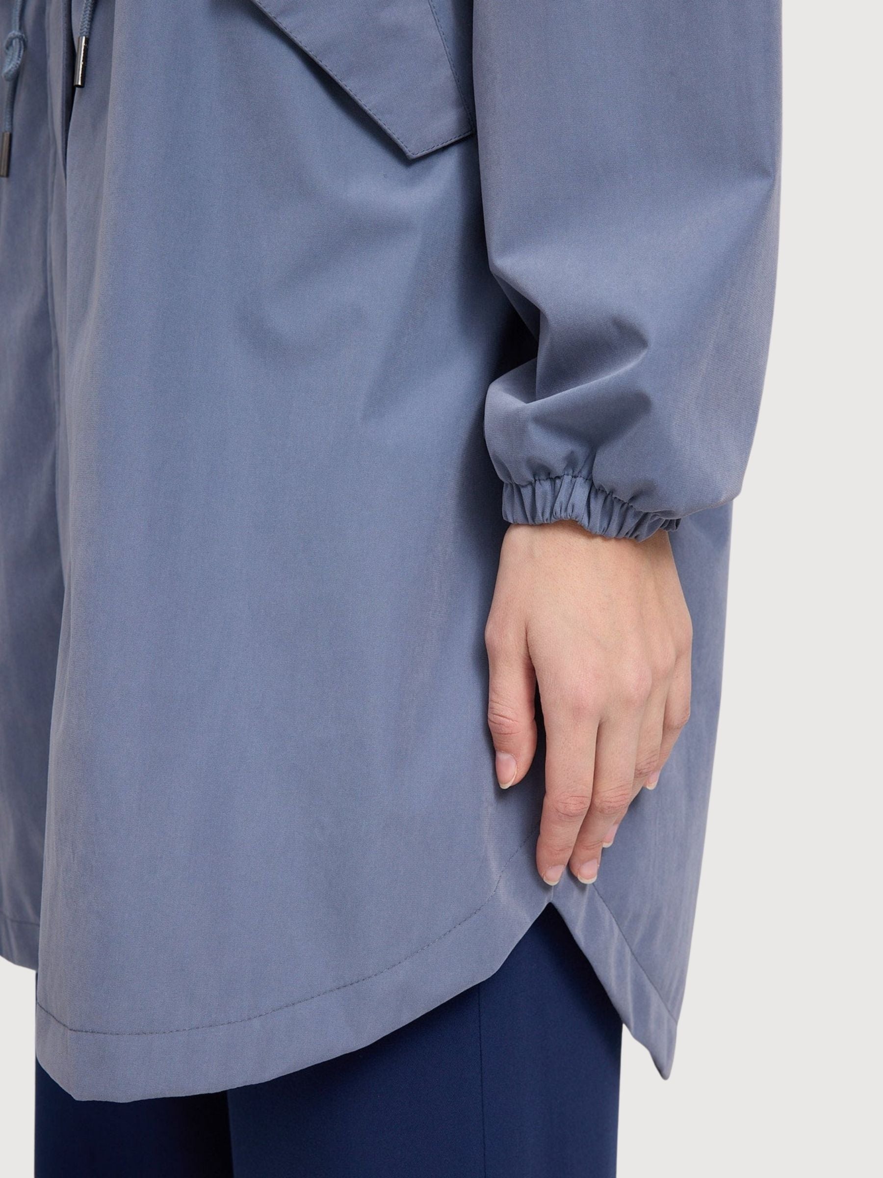 Parka Light Loose Fit Woman Slate Blue | Mazine