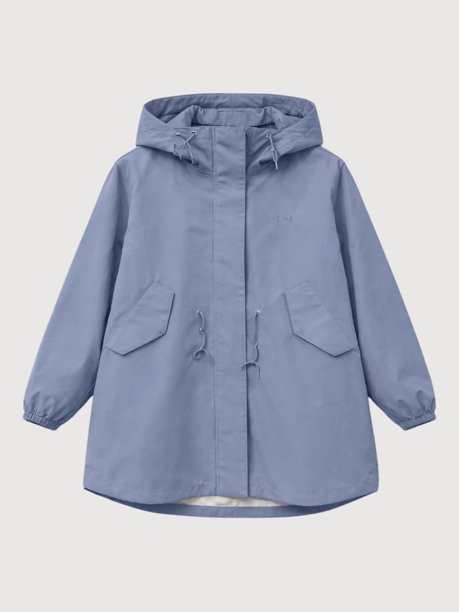 Parka Light Loose Fit Woman Slate Blue | Mazine