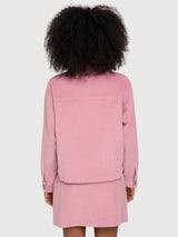 Jacket Corduroy Woman Cotton Blush Pink | Mazine