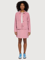 Jacket Corduroy Woman Cotton Blush Pink | Mazine