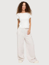 T-Shirt Babylock Hems Woman Offwhite | Mazine