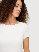T-Shirt Babylock Hems Woman Offwhite | Mazine