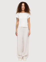 T-Shirt Babylock Hems Woman Offwhite | Mazine