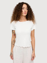 T-Shirt Babylock Hems Woman Offwhite | Mazine