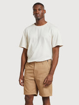 Shorts Nacka Canvas Beige Uomo Cotone | Dedicated