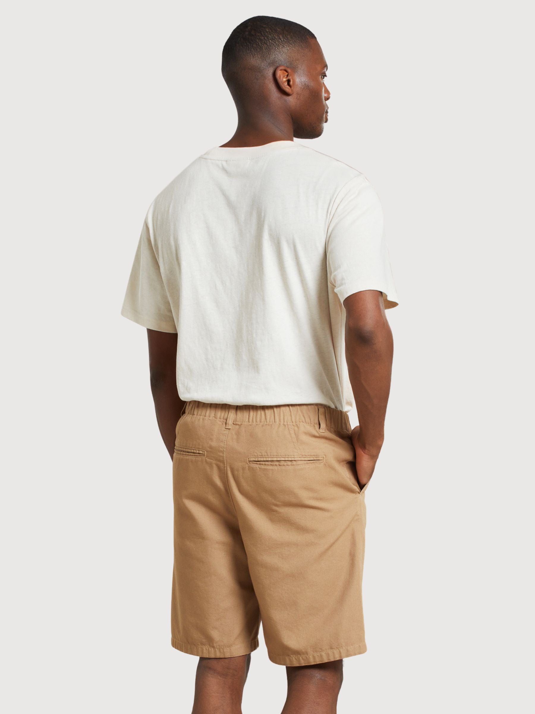 Shorts Nacka Canvas Beige Uomo Cotone | Dedicated